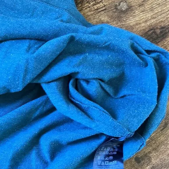 Tommy Hilfiger Blue Heathered Short Sleeve Casual Tee - Picture 9 of 9